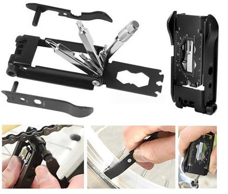 Klucz Wielofunkcyjny Scyzoryk PROX 20w1 + Skuwacz Łańcucha TL-08 Składany