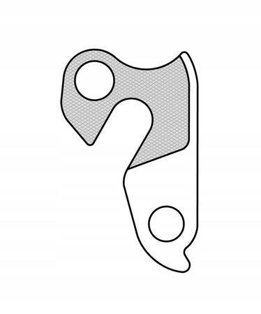 HAK RAMY DO PRZERZUTKI ALUMINIOWY GH022 + śruby