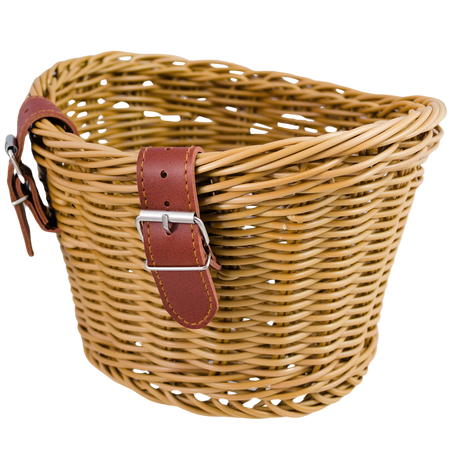 WIKLINOWY KOSZYK na ROWER HULAJNOGĘ dla dzieci RETRO KOSZ do roweru
