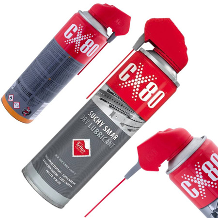 CX80 SUCHY SMAR TEFLONOWY PRZEZROCZYSTY 500 ml