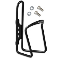 KOSZYK UCHWYT ROWEROWY NA BUTELKĘ UCHWYT NA BIDON ALUMINIOWY CZARNY SPENCER