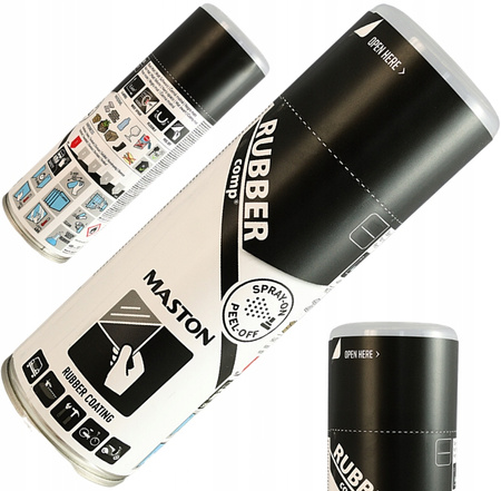 MASTON GUMA W SPRAYU CZARNY MAT 400 ml