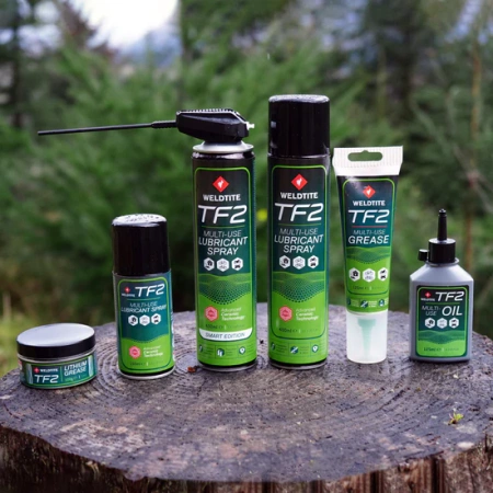 Smar Rowerowy Z Teflonem Uniwersalny Łożyska Linki WELDTITE TF2 PTFE 400ml