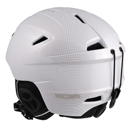 KASK NARCIARSKI KASK SNOWBOARDOWY biały carbon S +GRATIS