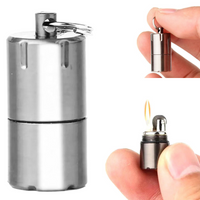 KRZESIWO MINI ZAPALNICZKA BENZYNOWA BRELOK SURVIVAL