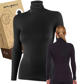 WEŁNIANA DAMSKA BLUZKA GOLF BRUBECK COMFORT MERINO XL