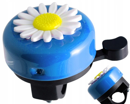 DZWONEK ROWEROWY DZIECIĘCY STALOWY KWIATEK 55 MM