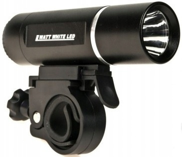 2K LATARKA LAMPKA ROWEROWA PRZEDNIA LED MOCNA 3W