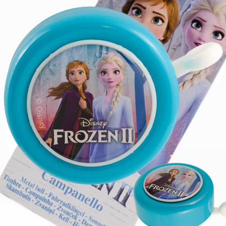 DZWONEK DO ROWERU Kraina Lodu DZWONEK ROWEROWY ELSA ANNA Niebieski 55mm