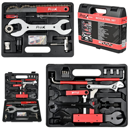 ZESTAW NARZĘDZI PROX ZESTAW KLUCZY ROWEROWYCH WALIZKA 26 ELEMENTÓW