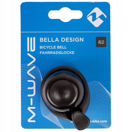 M-WAVE DZWONEK ROWEROWY BELLA ALUMINIOWY CZARNY