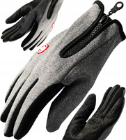 Rękawiczki rowerowe dotykowe ocieplane wodoodporne