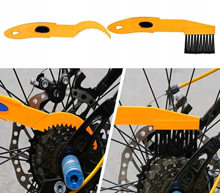 ZESTAW 6 SZCZOTEK DO CZYSZCZENIA ROWERU Z RĘKAWICĄ