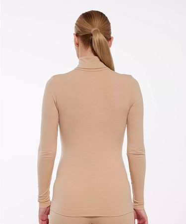 WEŁNIANA DAMSKA BLUZKA GOLF BRUBECK COMFORT MERINO XL