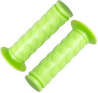 Chwyty gripy rowerowe dziecięce 100mm Zielone Kwiatki SPENCER