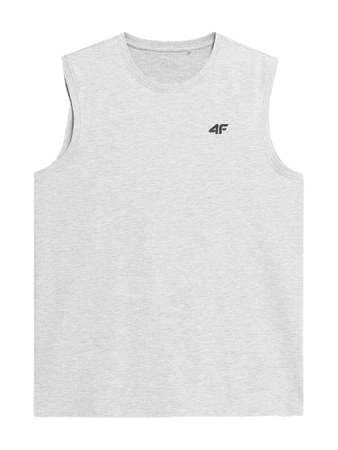 MĘSKA KOSZULKA 4F BEZ RĘKAWÓW TANK TOP BASIC PODKOSZULEK SZARA XXL