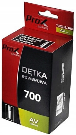 Dętka 28 700x 35/38/40/42 AV SAMOCHODOWY 48mm PROX