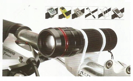 SPENCER SILIKONOWY UCHWYT NA KIEROWNICĘ NA LAMPKĘ