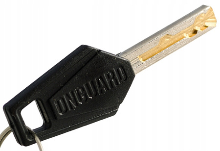 OnGuard ZAPIĘCIE BLOKADA rowerowa 8x150 2 x KLUCZYK Żółte