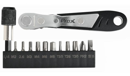 Multitool PROX Zestaw Kluczy Rowerowych GRZECHOTKA KIESZONKOWA 110MM KIT-17
