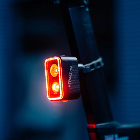 Lampka Rowerowa Tylna USB MAGICSHINE SEEMEE 300 SMART TAIL Funkcja STOP