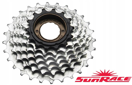 SUNRACE WOLNOBIEG 7-RZĘDOWY 14-28T MOCNY NAKRĘCANY