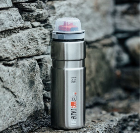 Bidon Rowerowy Termos 550 ml ELITE DEBOYO RACE Stalowy Ustnik + Zakrętka