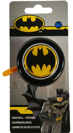 DZWONEK DO ROWERU DISNEY BATMAN DZWONEK ROWEROWY Logo Batmana, czarny żółty