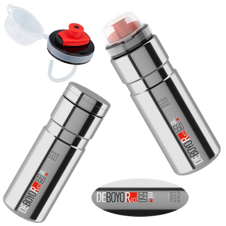 Bidon Rowerowy Termos 550 ml ELITE DEBOYO RACE Stalowy Ustnik + Zakrętka