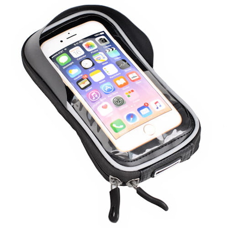 PROX Sakwa na ramę CZARNA UCHWYT NA TELEFON 6,2" 1L ODPINANA