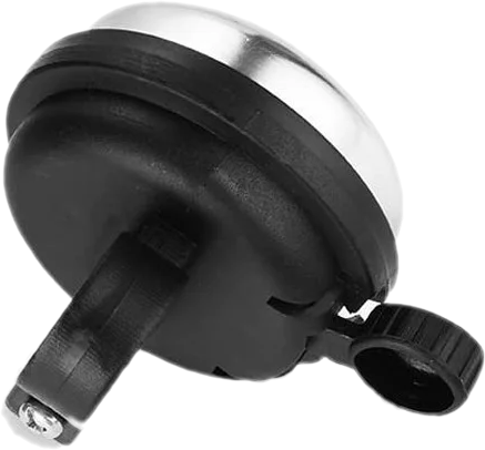 DZWONEK ROWEROWY SREBRNY ALUMINIOWYOWY GŁOŚNY 45mm