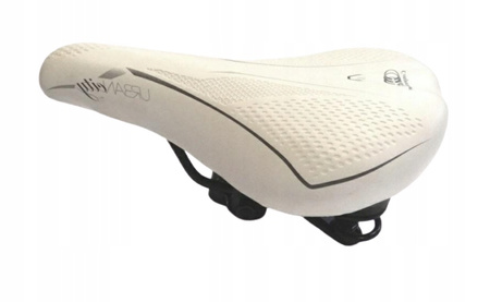 SELLE BASSANO włoskie siodełko rowerowe BIAŁE