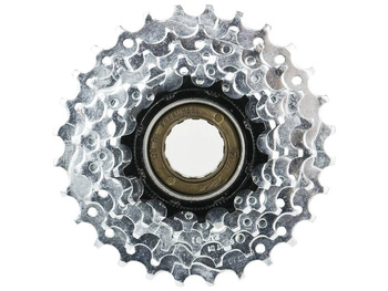 Wolnobieg SUNRACE 6-rzędowy,14-28T,srebrno-czarny