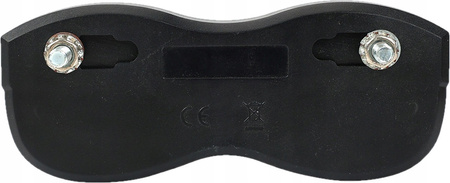 Lampka rowerowa LED na bagażnik z odblaskiem bater