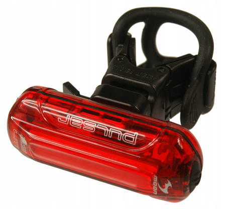 Lampka Rowerowa Tylna MOON PULSAR 25 lm Na Baterie AAA Świeci do 150 godzin