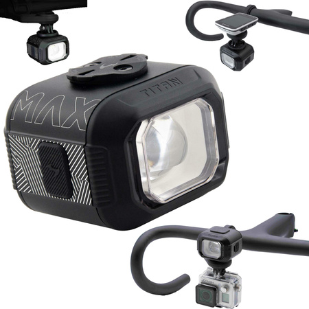 Lampka Rowerowa Przednia MOON TITAN MAX 1700 lm Z Uchwytem GoPro