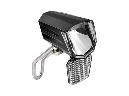 LAMPA ROWEROWA PRZEDNIA NA DYNAMO Z PODTRZYMANIEM ŚWIECENIA 45 LUX