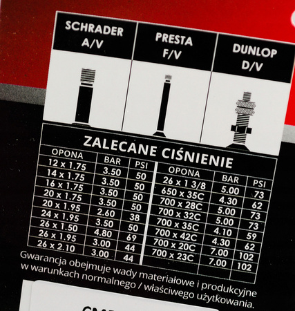 PROX POMPKA ROWEROWA Z WĘŻYKIEM PODŁOGOWA AV/FV/DV