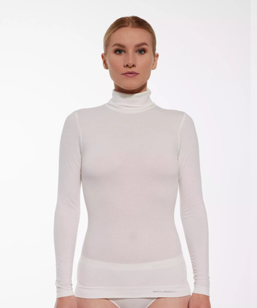 WEŁNIANA DAMSKA BLUZKA GOLF BRUBECK COMFORT MERINO L