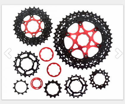 Kaseta 11S  MX8  11-46 MX8 czarna SUNRACE