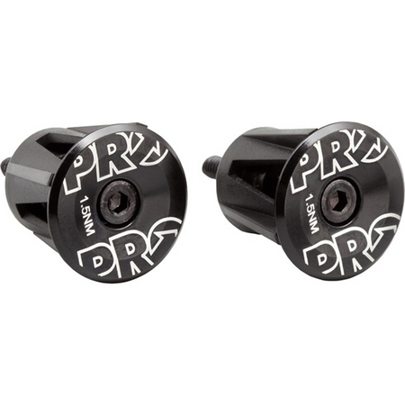 Korki Kierownicy PRO Aluminiowe Czarne Anodowane Szosa / MTB