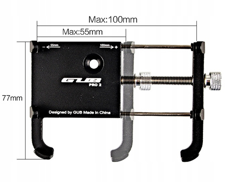 GUB PRO2 UCHWYT NA TELEFON NA KIEROWNICE ALUMINIUM
