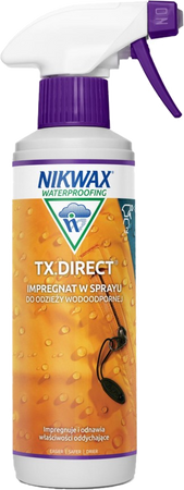 NIKWAX Zestaw 2x300ml Tech Wash TX.Direct SPRAY Impregnat Gore-Tex Membrana