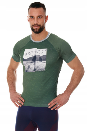 BRUBECK SS13240A MĘSKA KOSZULKA Z KRÓTKIM RĘKAWEM