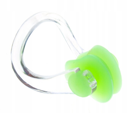 ZATYCZKI DO USZU I NOSA NA BASEN SILIKON ZIELONE + PASEK VIVO