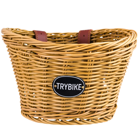 WIKLINOWY KOSZYK na ROWER HULAJNOGĘ dla dzieci RETRO KOSZ do roweru