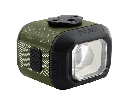Lampka Rowerowa Przednia MOON TITAN MAX 1700 lm Z Uchwytem GoPro ARMY GREEN