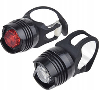 2K LAMPKA ROWEROWA LED PRZÓD+TYŁ ZESTAW NA ROWER