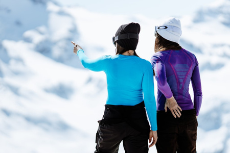 WEŁNIANA DAMSKA BLUZA NARCIARSKA BRUBECK MERINO XL BORDOWA