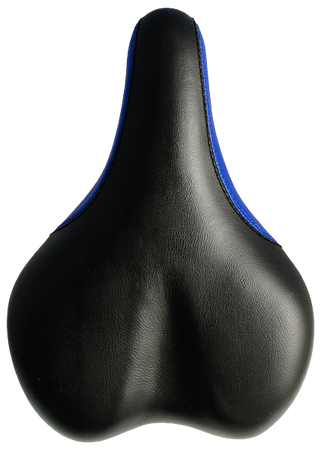 VADER Siodełko Rowerowe Dziecięce Junior + JARZEMKO Czarno-Niebieskie